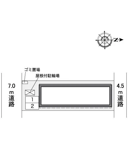 ★手数料０円★名古屋市北区龍ノ口町２丁目　月極駐車場（LP）